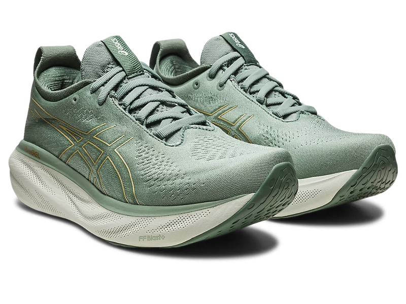 Asics Women's Gel-Nimbus 25 Slate Grey/Champagne-1